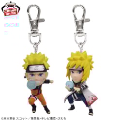 NARUTO-ナルト- 疾風伝 フィギュアキーホルダー～うずまきナルト・波風ミナト～